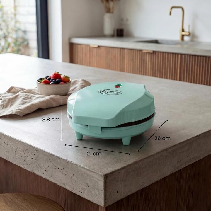 Actual product image Bestron ASW217M Waffle maker 5 waffle(s) mint color
