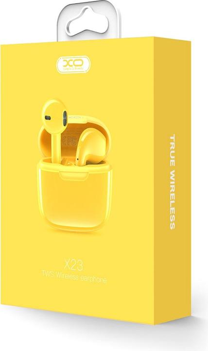 Actual product image xO Bluetooth earphones X23 TWS yellow (Wireless)