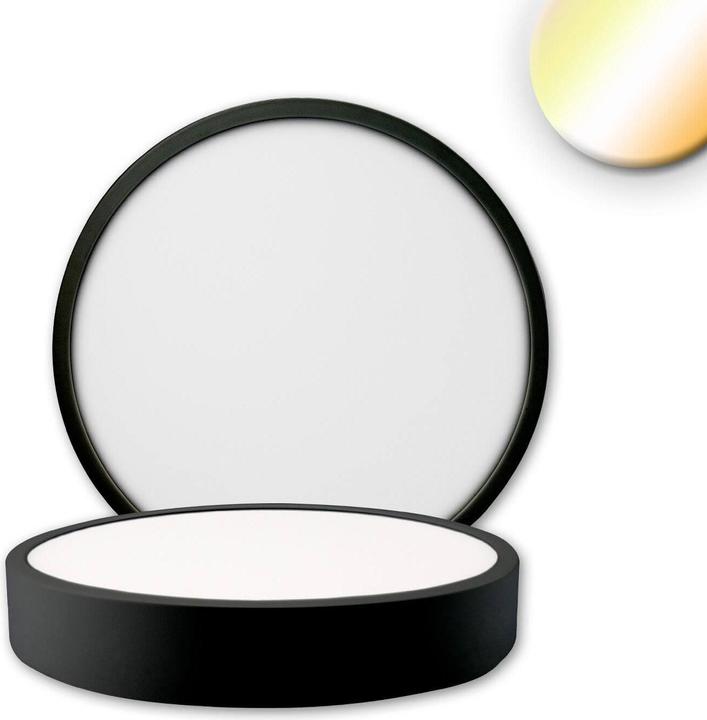 Actual product image Isoled LED ceiling light PRO black, 15W, round, 170mm, ColorSwitch 2700/3000/4000K, dimmable