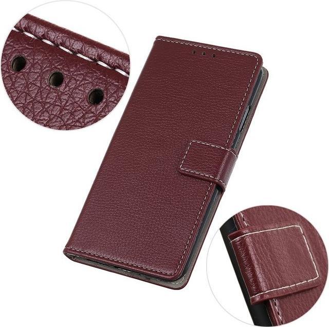 Actual product image MU Classic Litchi Leather Bookcover II Series (OnePlus 7)