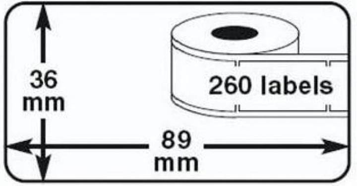 Actual product image Rillstab Label roll