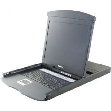 Dexlan 19" Arbeitskonsole Konsole Dual Rail KVM CAT5 VGA / USB + 8 VGA/USB-Server-Module (751958)