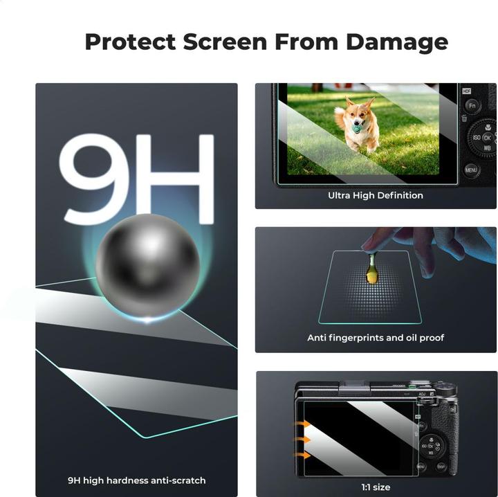 Produktbild K&F Concept Camera Screen Protector*3, with Hot Shoe Level*3, for Ricoh GR III