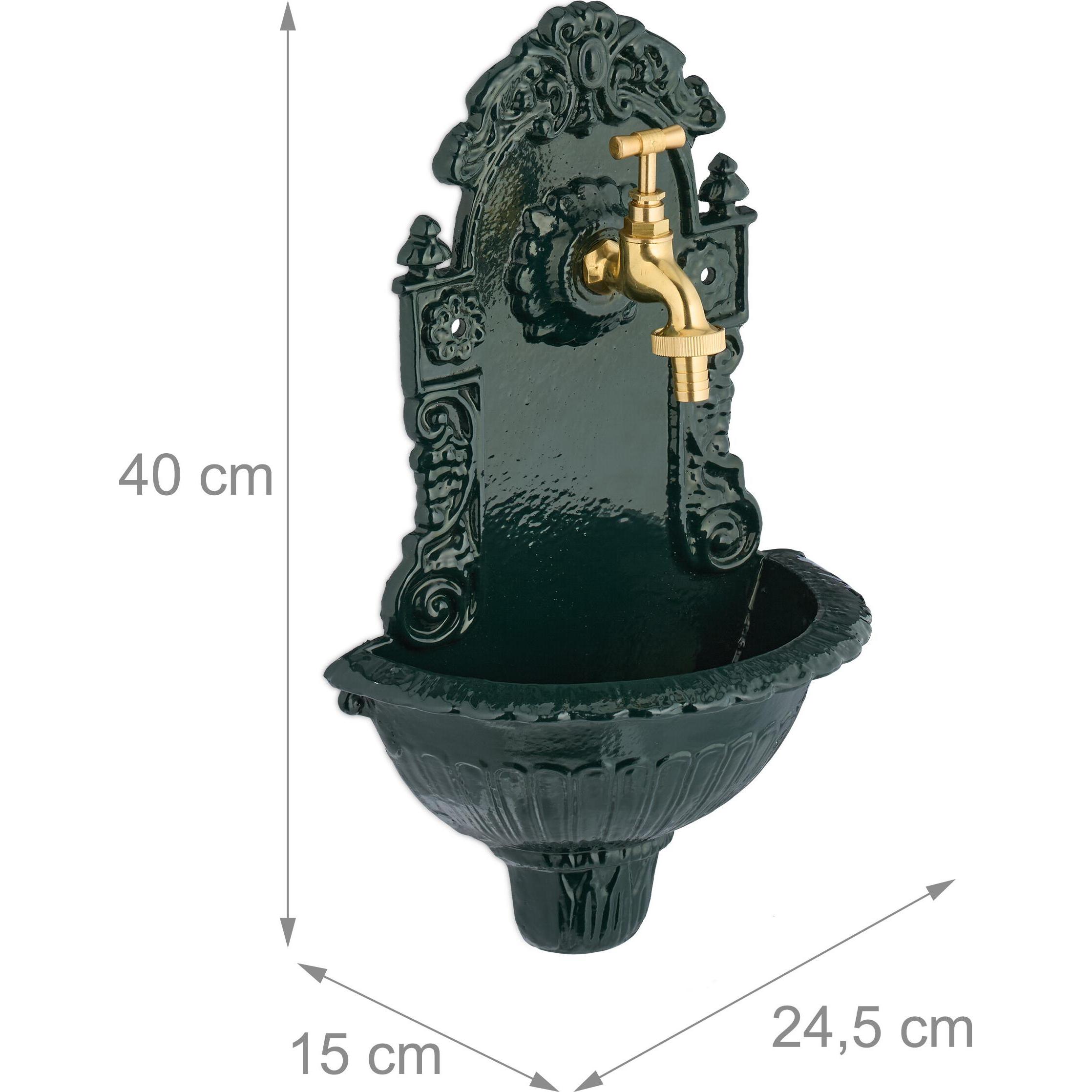 Thumbnail - Relaxdays, Brunnen + Gartenteich, Wandbrunnen