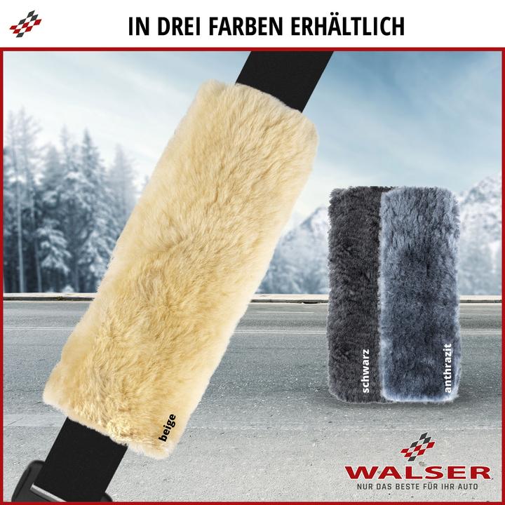 Produktbild Walser Gurtpolster Millie aus Lammfell, 2 Stück beige