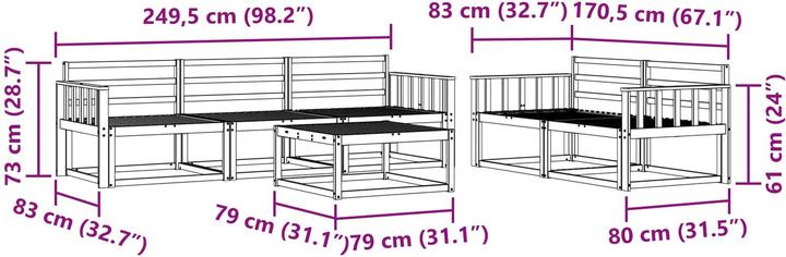 Produktbild vidaXL Outdoor-Sofagarnitur