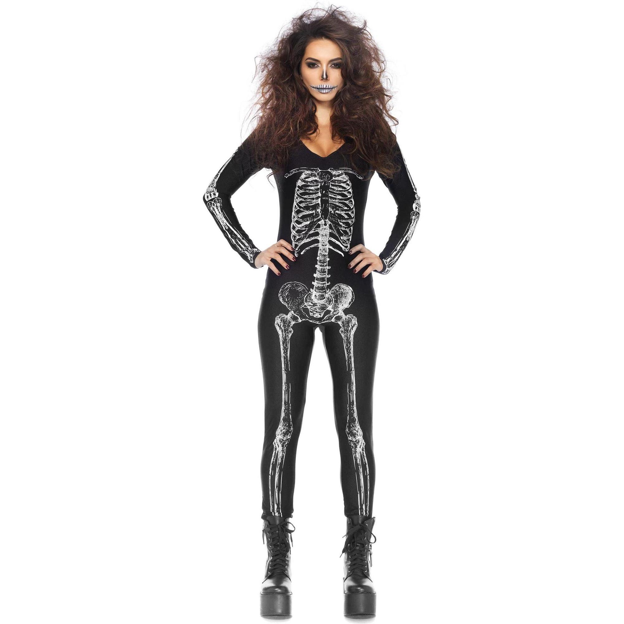 Leg Avenue Dia de los Muertos Catsuit (XL)