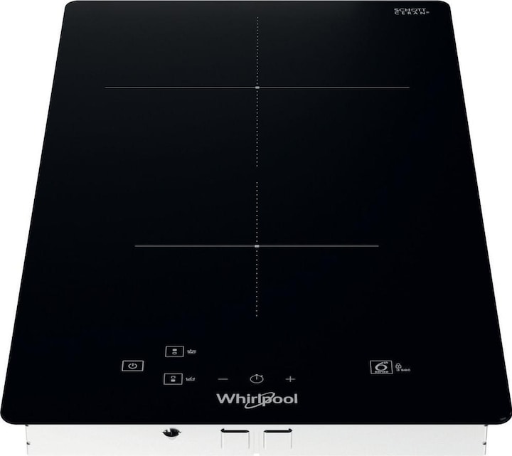 Actual product image Whirlpool WS Q0530 NE, Black, Integrated, 28 cm, zone induction hob, glass ceramic, 2 zone(s)