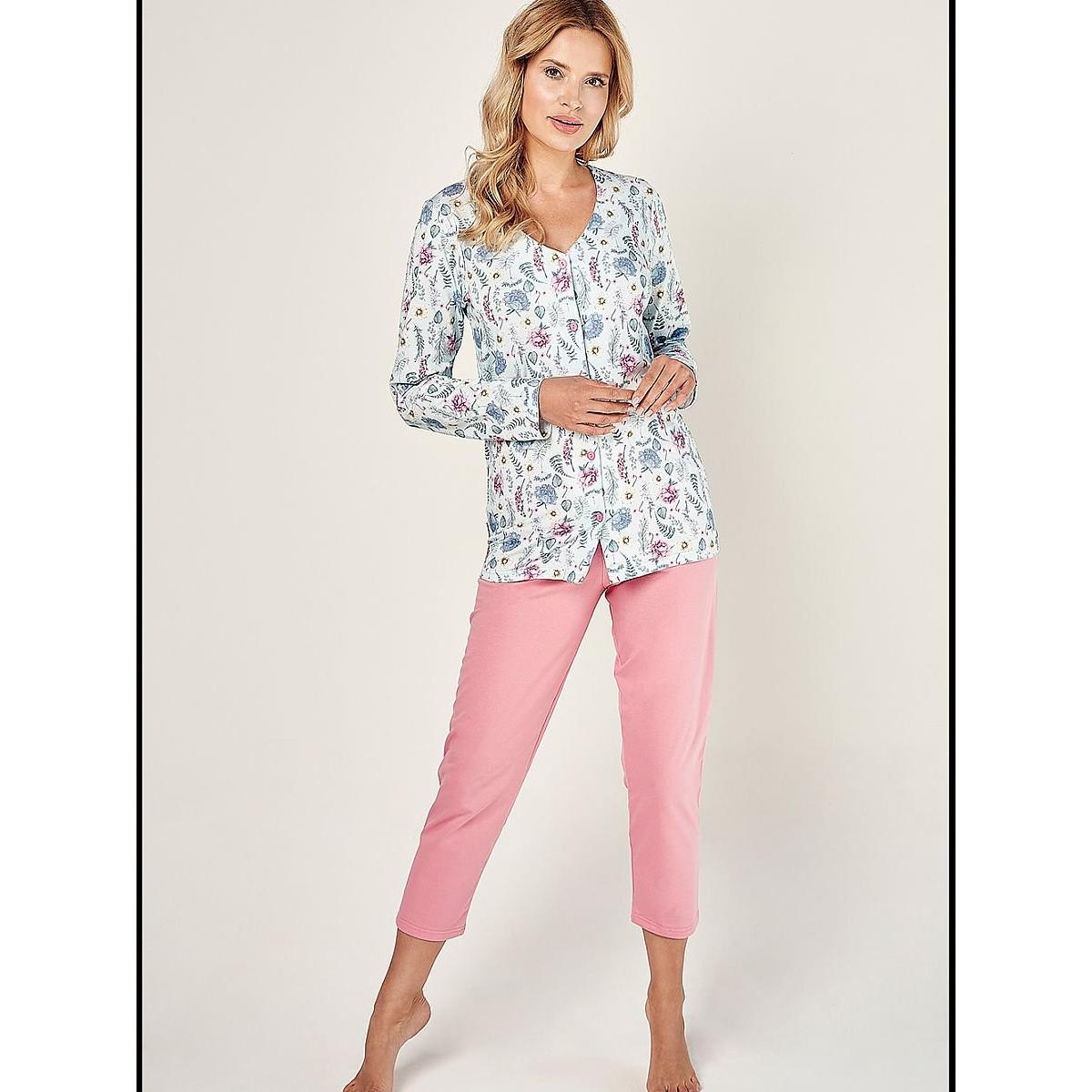 Taro, Damen, Pyjama, Pyjama, Rosa, (XL)