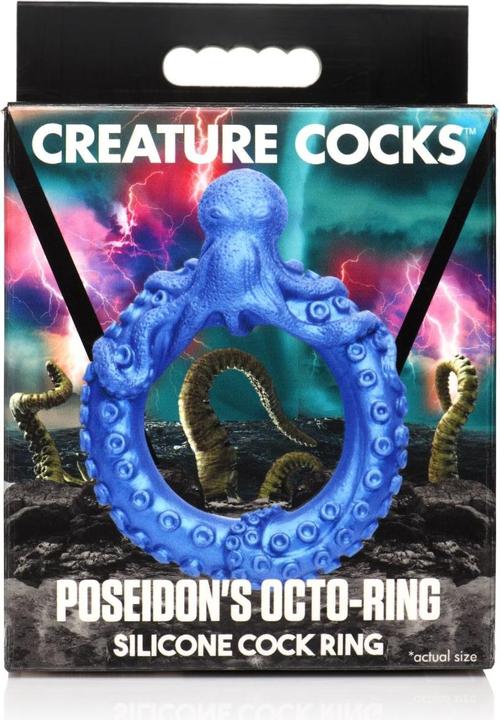 Produktbild Frisky Poseidon's Octo-Ring - Silicone Cock Ring - Blue (4 cm)