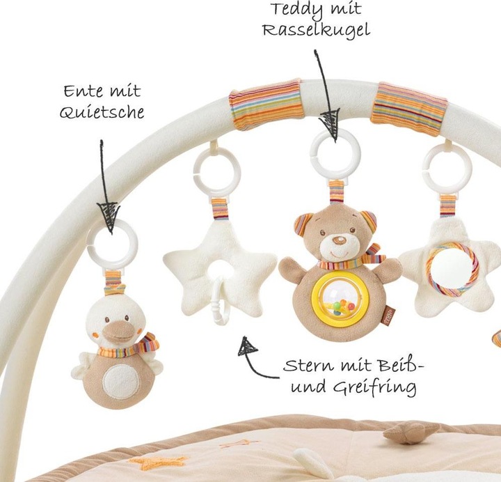 Image du produit Fehn Couverture rampante avec l'ours arc-en-ciel
