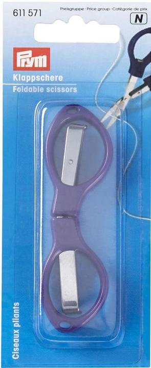 Prym Klappschere, violett 10 cm, Karte 1 Stk. (10 cm)