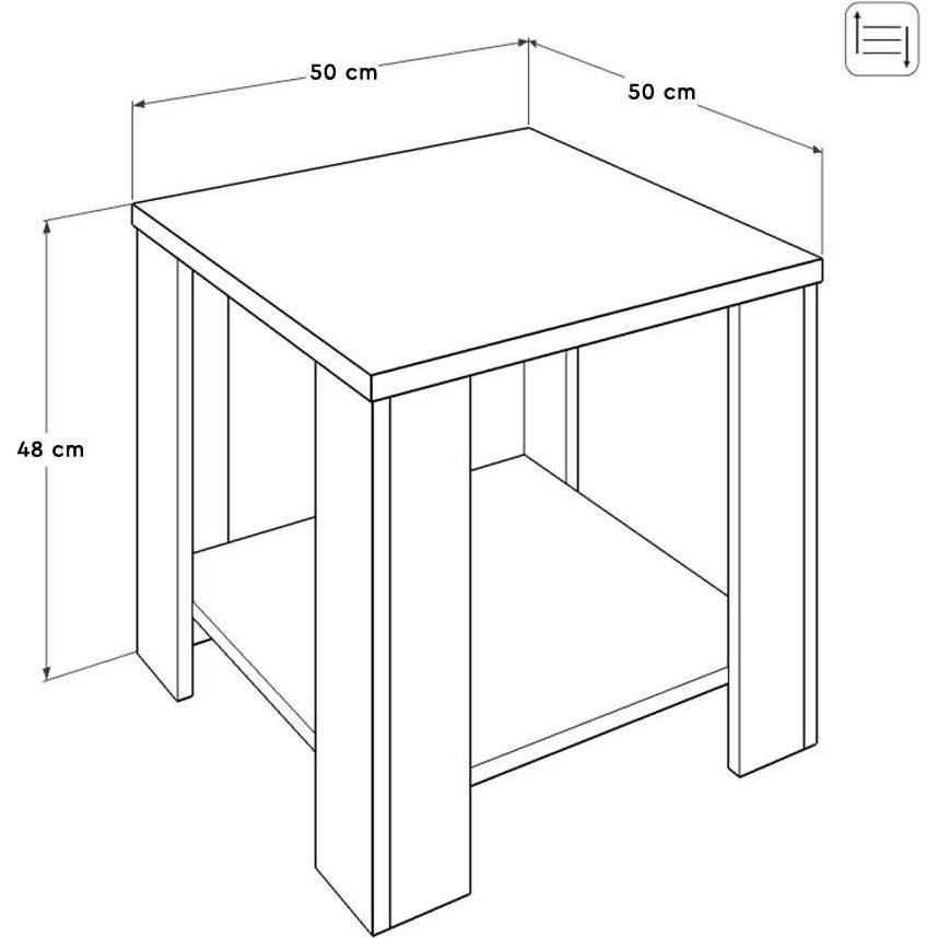 Thumbnail - Kalune Design, Couchtisch + Beistelltisch, Core (50 x 48 x 50 cm)