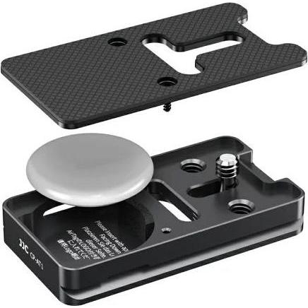 JJC CP AT1 Arca Swiss Quick Release Plate with AirTag slot (Stativadapter), Stativ Zubehör
