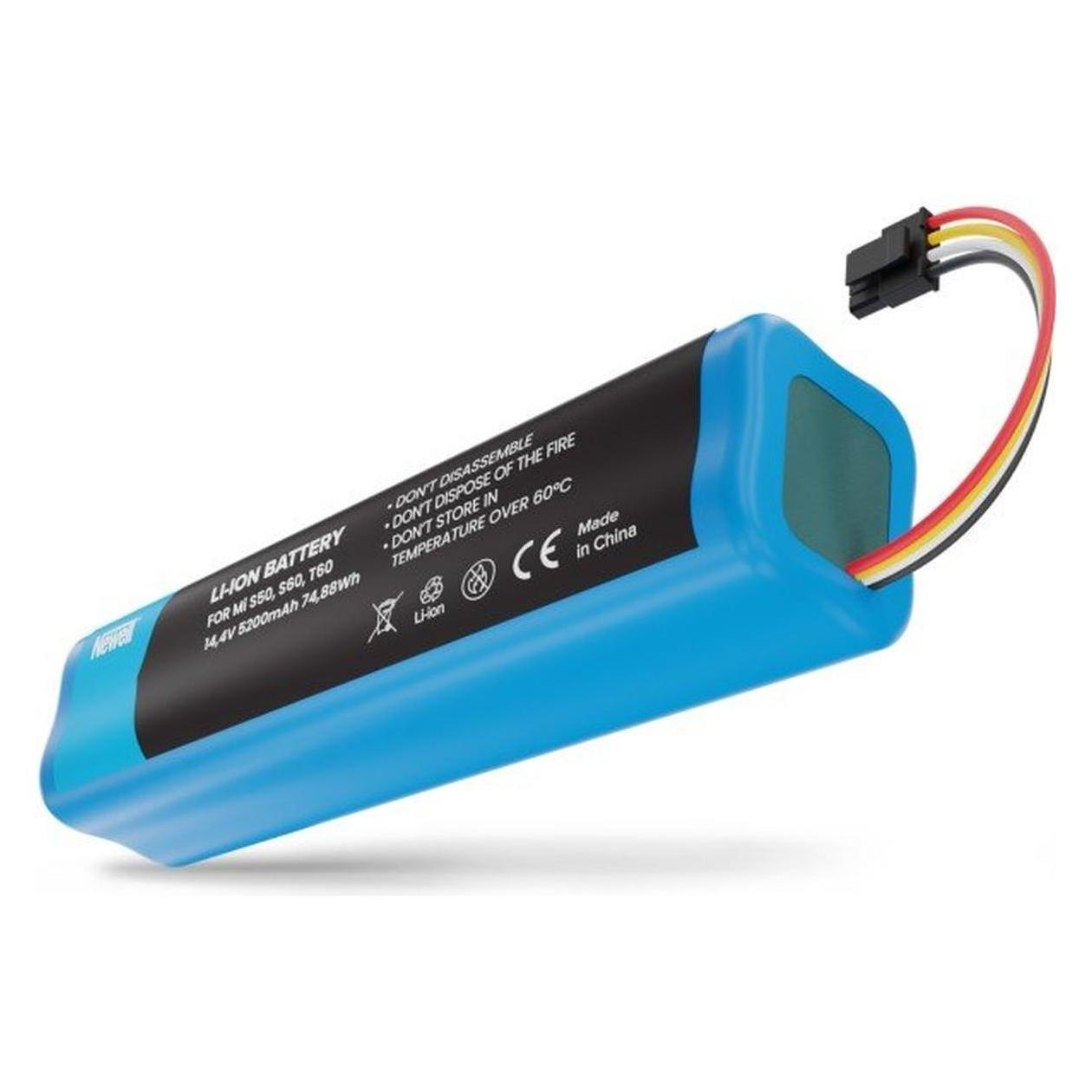Newell Vervangingsbatterij MIS56T6VX Voor Xiaomi Roborock, Hoover Accessoires, Blauw