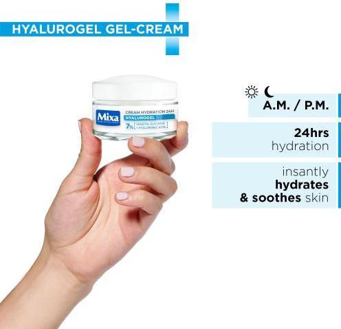 Produktbild Mixa Hyalurogel Light (50 ml, Tagescreme)