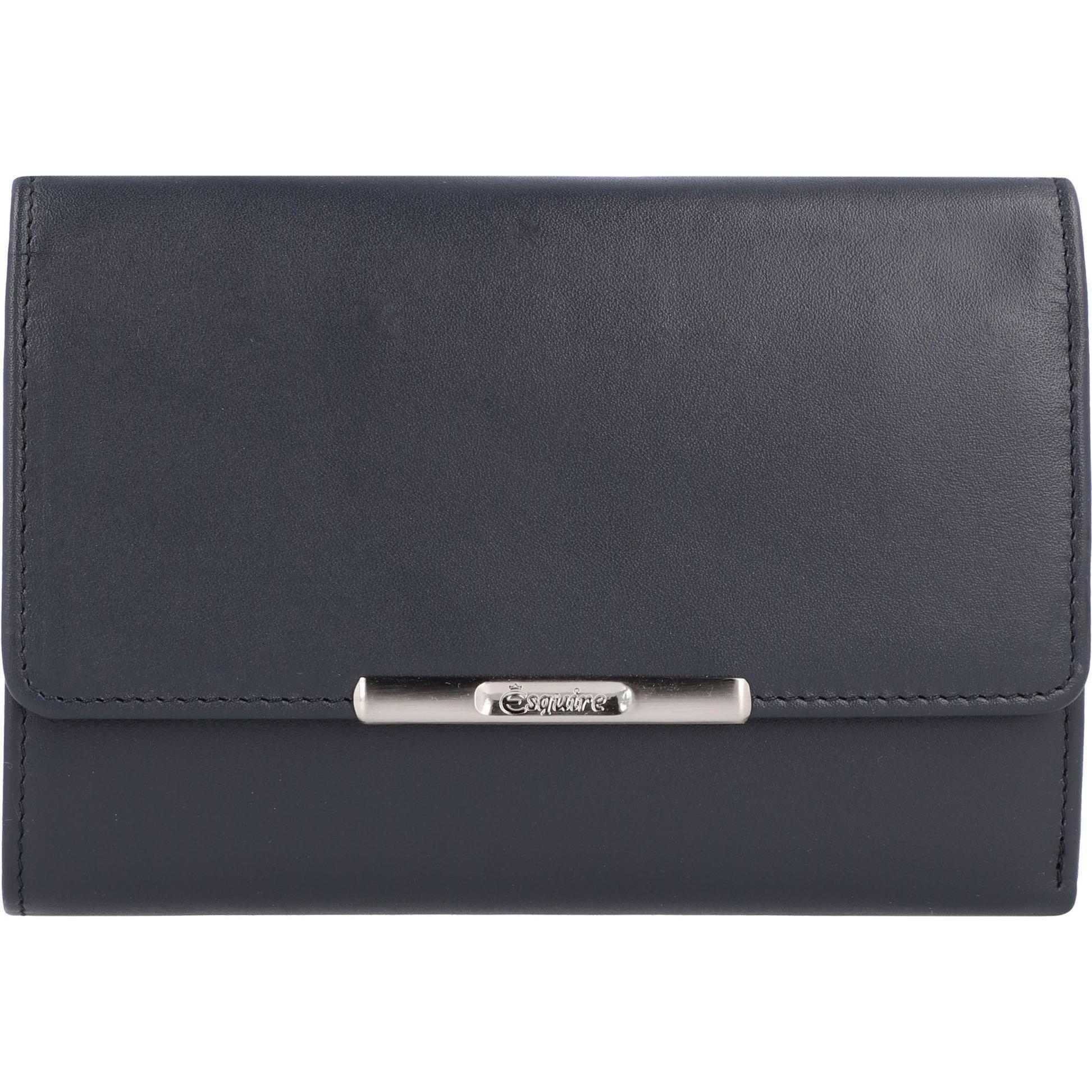 Esquire, Damen, Portemonnaie, Helena Geldbörse I Leder 14 cm, Blau