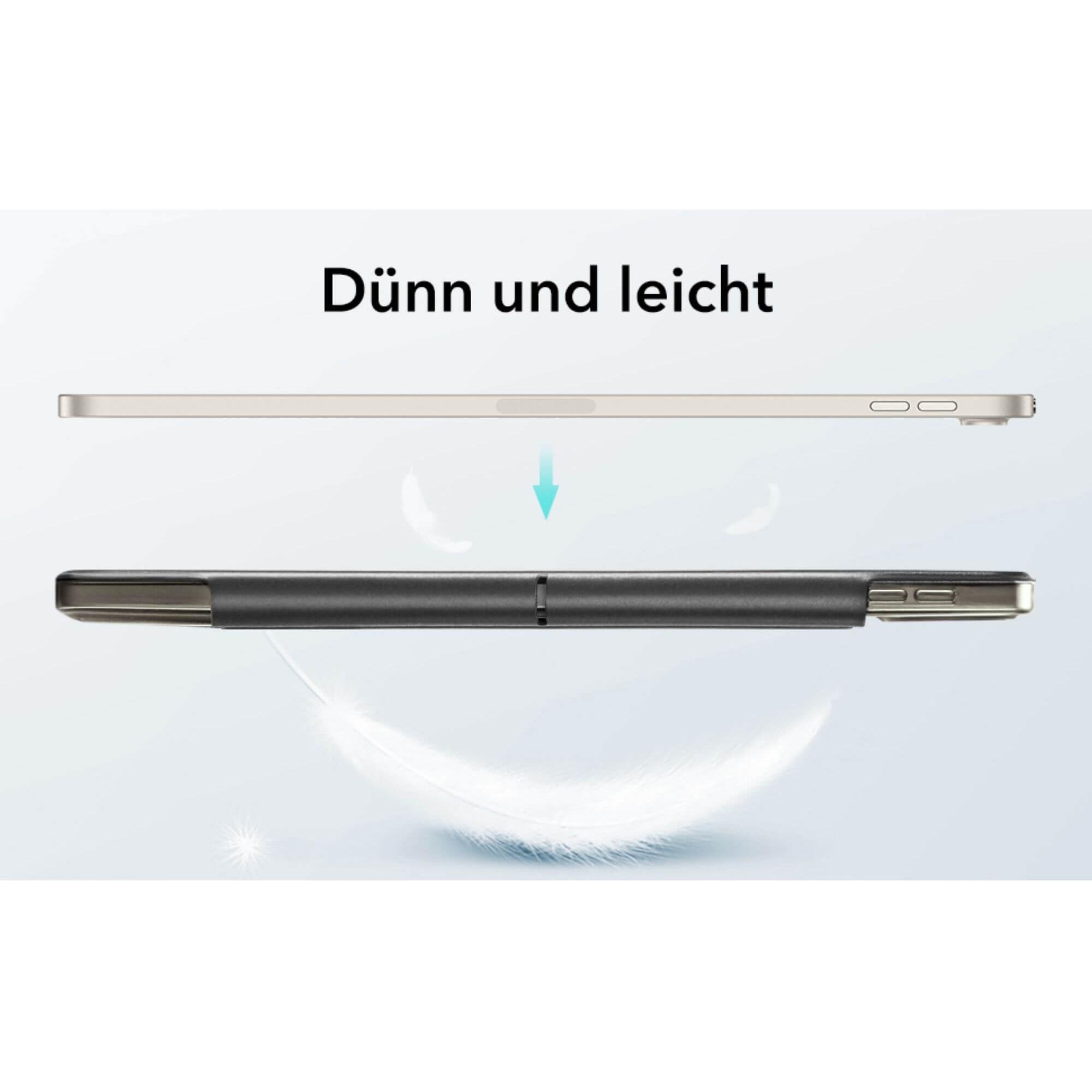 Thumbnail - ESR Ascend Trifold Case (iPad Air 11 2024 (M2)), Tablet Hülle, Schwarz