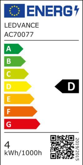 Energy Label Osram LED Leuchtmittel LED Retrofit CLASSIC P 3.4W 827 Frosted E14 Warm weiss 4099854469152 (E14, 470 lm, 6x)