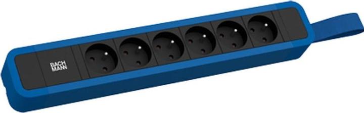 Actual product image Bachmann BACH socket strip (6x, CEE 7/3, CEE 7/5, 2 m)
