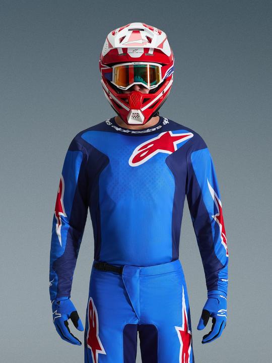 Actual product image Alpinestars Jersey Fluid Grid Blue (L)