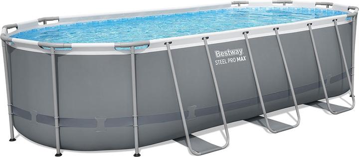 Bestway Power Steel Frame Pool Komplett- Set 549 x 274 x 122 cm (549 x 274 x 122 cm)