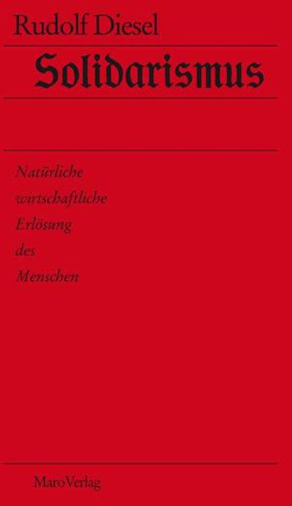 Produktbild Solidarismus (Deutsch, Rudolf Diesel, 2007)