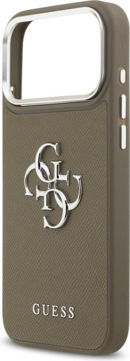 Produktbild Guess - Hardcase Grained Big 4G Classic Logo (GUHCP17XPG4SMCEW) - iPhone 17 Pro Max - Brown (Apple iPhone 17 Pro Max)