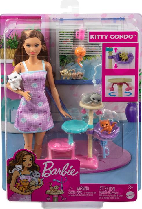 Produktbild Barbie Puppe und Kätzchen Kratzbaum