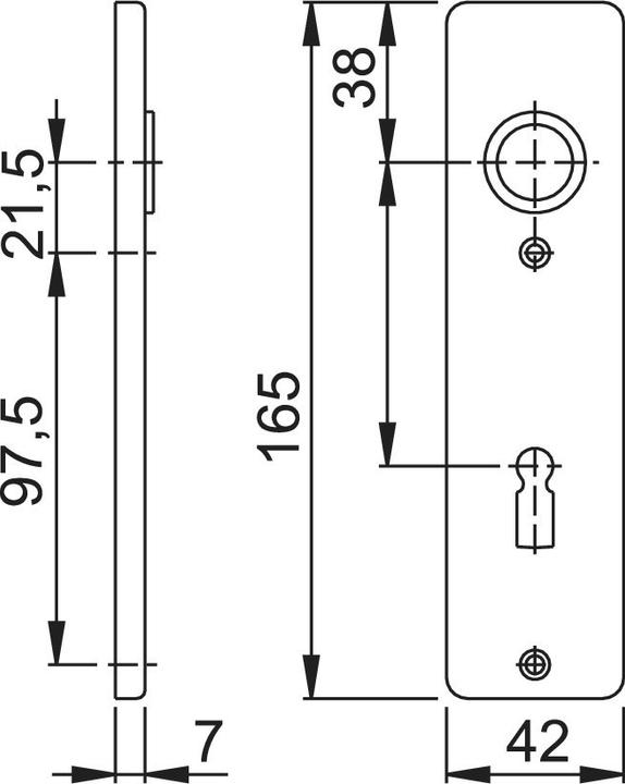 Actual product image Hoppe Shield 202KP BB, 72/8, TS 37- 40, F2, VE 50
