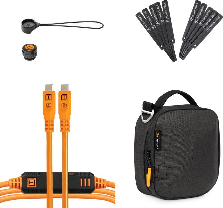 Produktbild Tether Tools Optima 10G orange Starter Tehtering Kit 4,6m (4.60 m, USB 3.2 Gen 2)