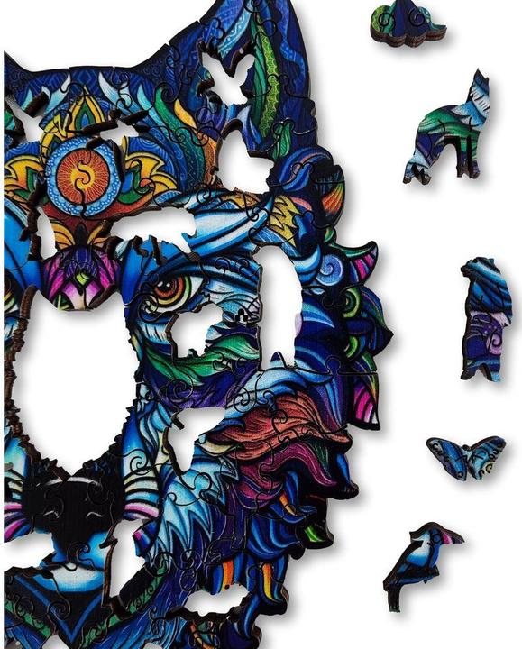 Actual product image Aniwood Puzzle Motif Wolf (M) (150 pieces)