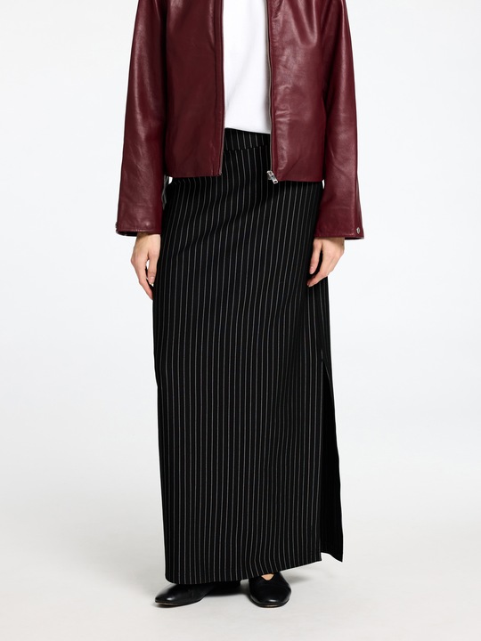 Actual product image Selected Femme Pinstripe viscose mix maxi skirt (XXL)