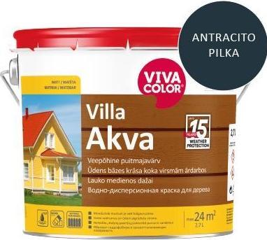 Image du produit Viva Color PEINTURE FAÇADE VILLA AKVA GREY 7016 2.7L (2700 ml)
