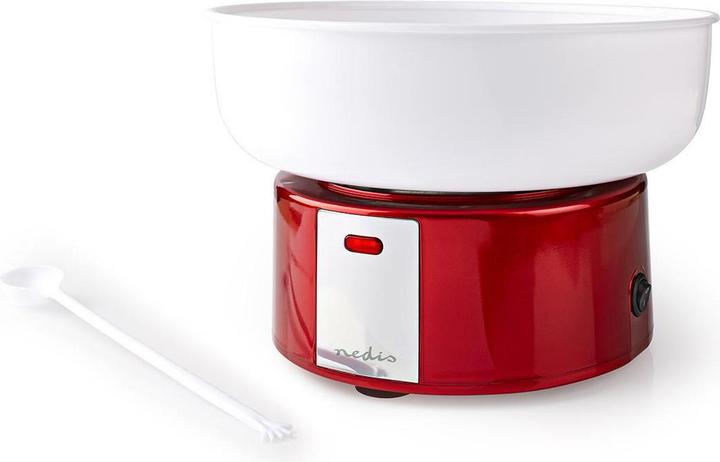 Produktbild Nedis FCCM100FRD - Výrobník Cukrové Vaty | 500 W | Červená/Bílá