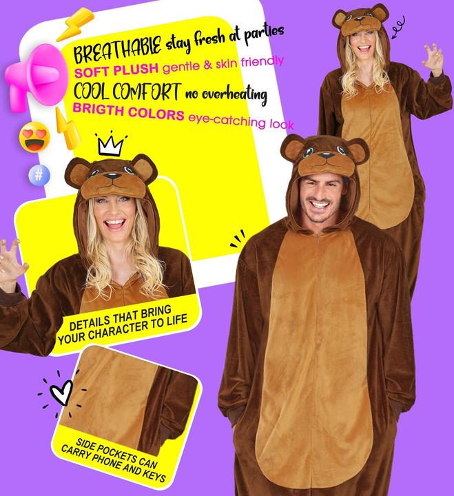 Produktbild Widmann Bär Onesie Plüschkostüm (S)