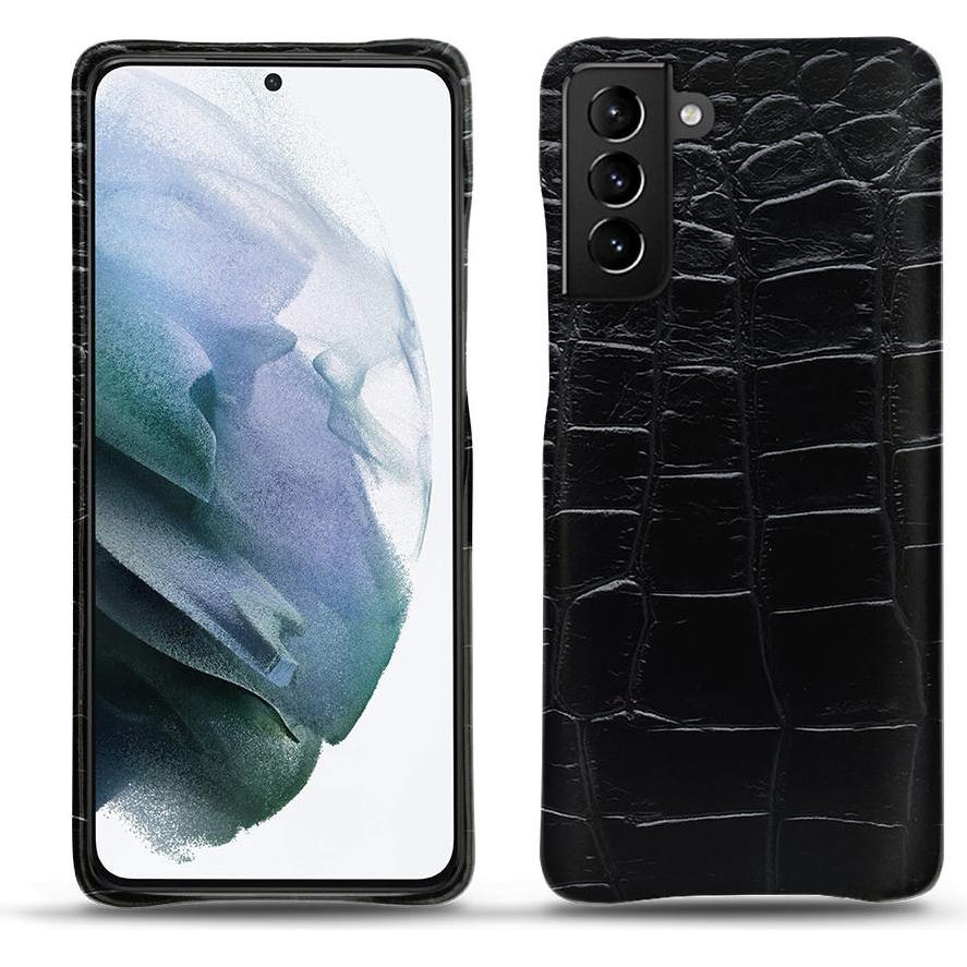 Noreve Lederschutzhülle (Samsung Galaxy S21+), Smartphone Hülle, Schwarz