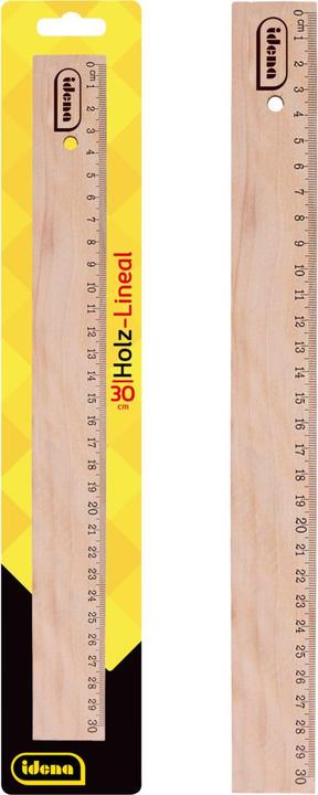 Image du produit Idena Règle en bois 30cm naturelle FSC100 (30 cm, Bois)