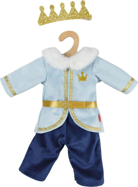 Produktbild Heless Puppenoutfit Winterprinz Luka mit Krone und Halsband - Grösse 35-45 cm