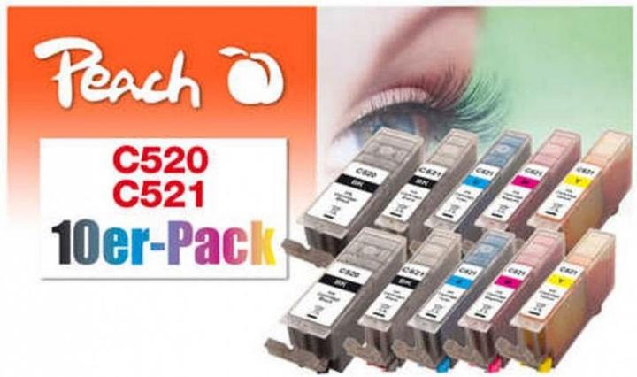 Produktbild Peach PGI-520/CLI-521MultiPck10 (BK, C, M, Y)