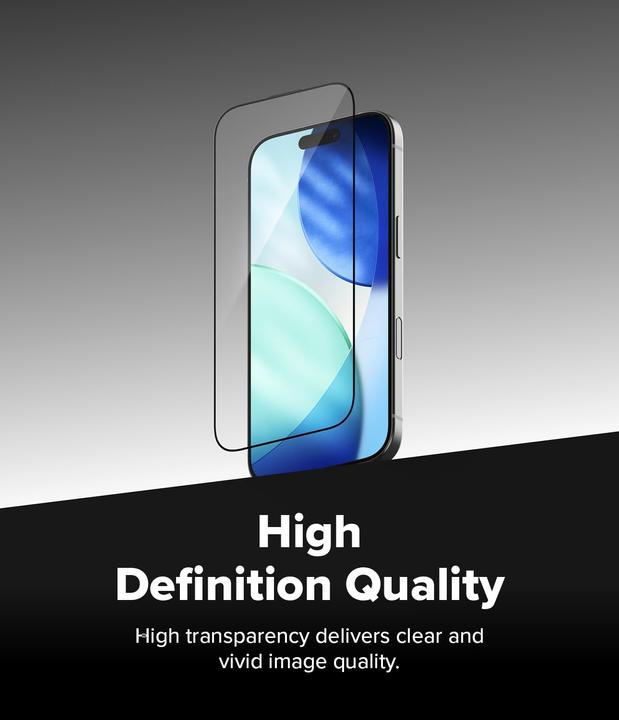 Produktbild Ringke - Easy Slide Tempered Glass (2 pack) - iPhone 17 - Clear (2 Stk., Apple iPhone 17)