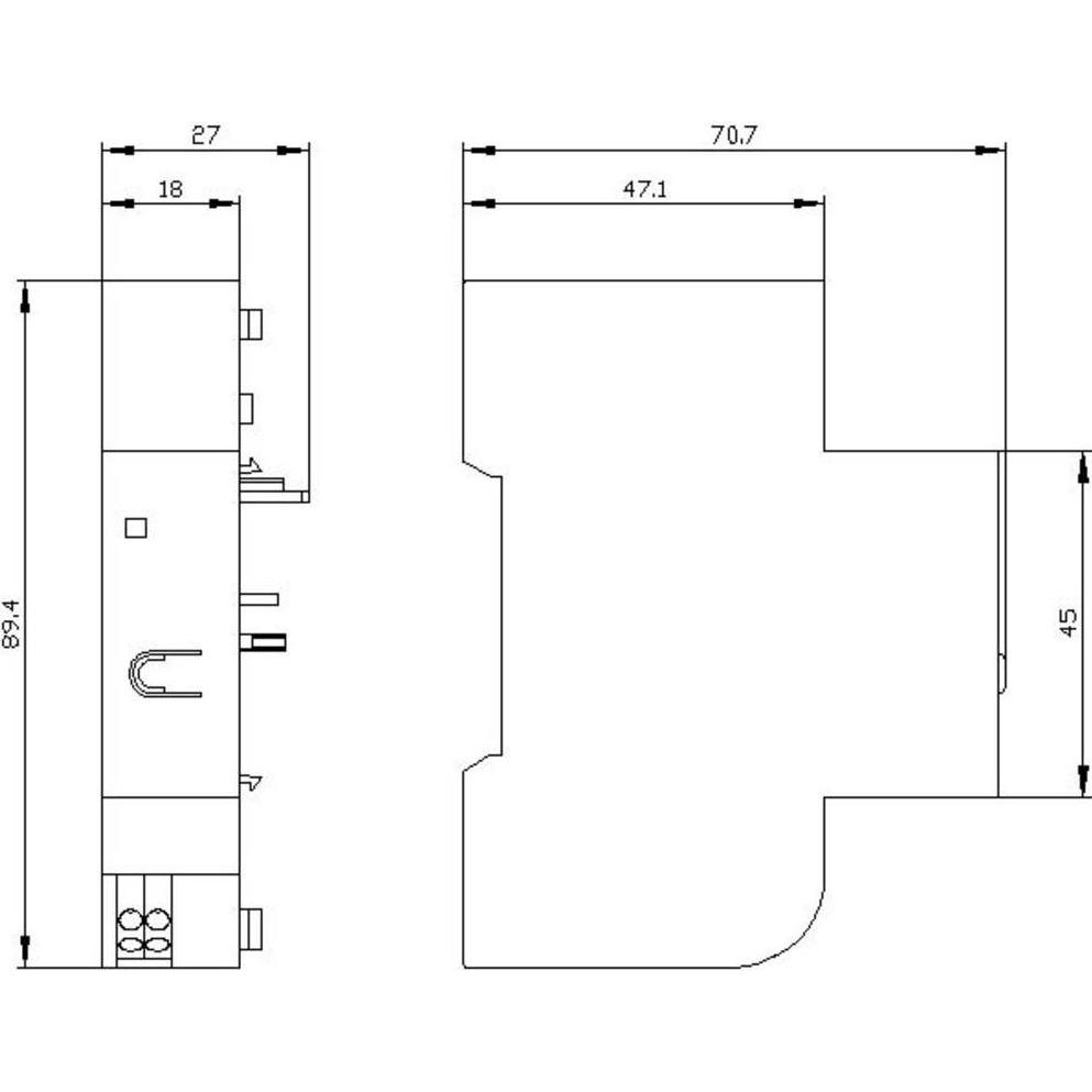 Thumbnail - Siemens, Verteilerschrank Zubehör, 3RV2921-5M Hilfsschalter
