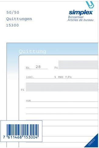 Image du produit Simplex Cahier autocopiant (100x)