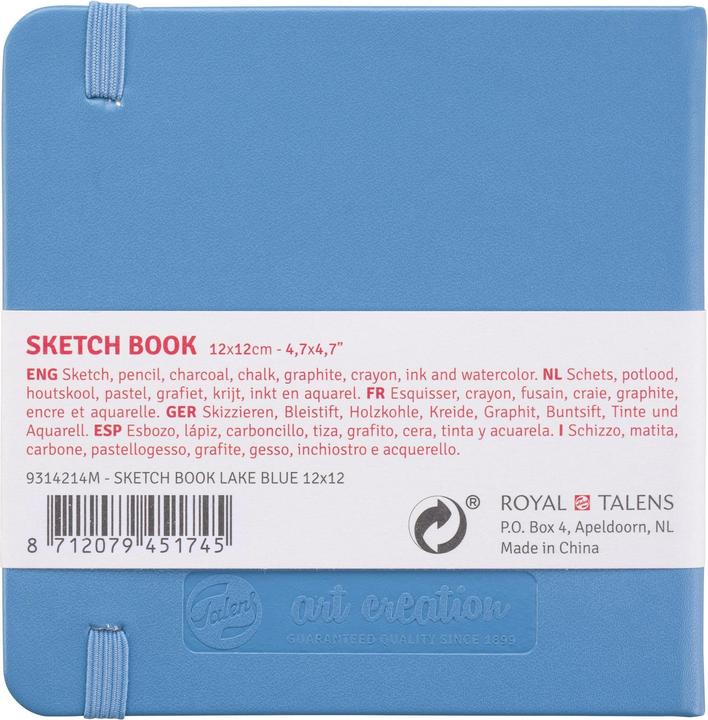 Produktbild Talens Malbuch 12 x 12 cm Seeblau (12 x 12 cm, Harter Einband)