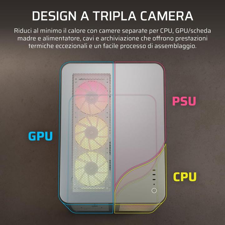 Actual product image Corsair AIR 5400 RS-R ARGB (ATX, Micro ATX (mATX), Mini-ITX)