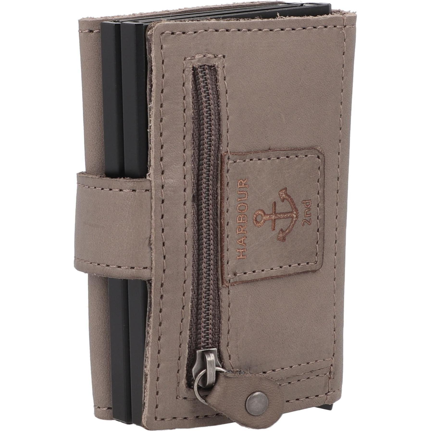 Thumbnail - Harbour 2nd, Portemonnaie, Anchor Love Robin 2 Kreditkartenetui RFID Schutz Leder 6 cm, Grau