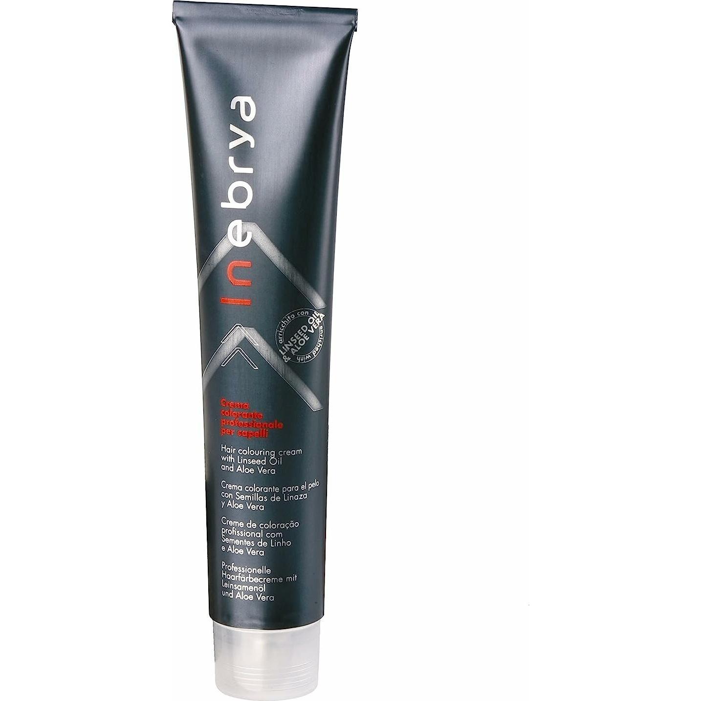Inebrya, Haarfarbe, Permanente Haarfarbe Creme mit Leinsamen und Aloe Vera 100ml (- 6.8 dunkelblond matt) (6.8 dunkelblo...