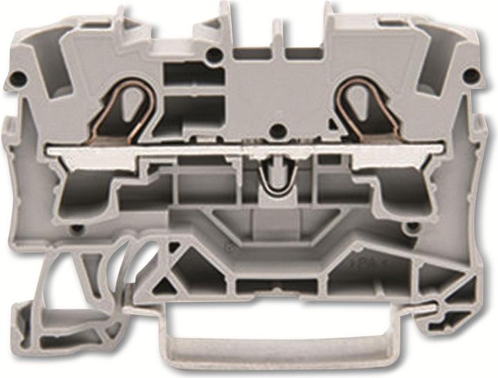 Produktbild Wago DIN-Schienenklemme 2 x 4 mm2 grau
