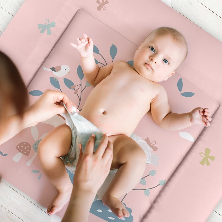 Actual product image Julius Zöllner Softy changing mat 75/75, Rosalie foil