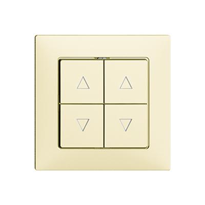 Actual product image Feller Cover set blind switch 2-channel vanilla